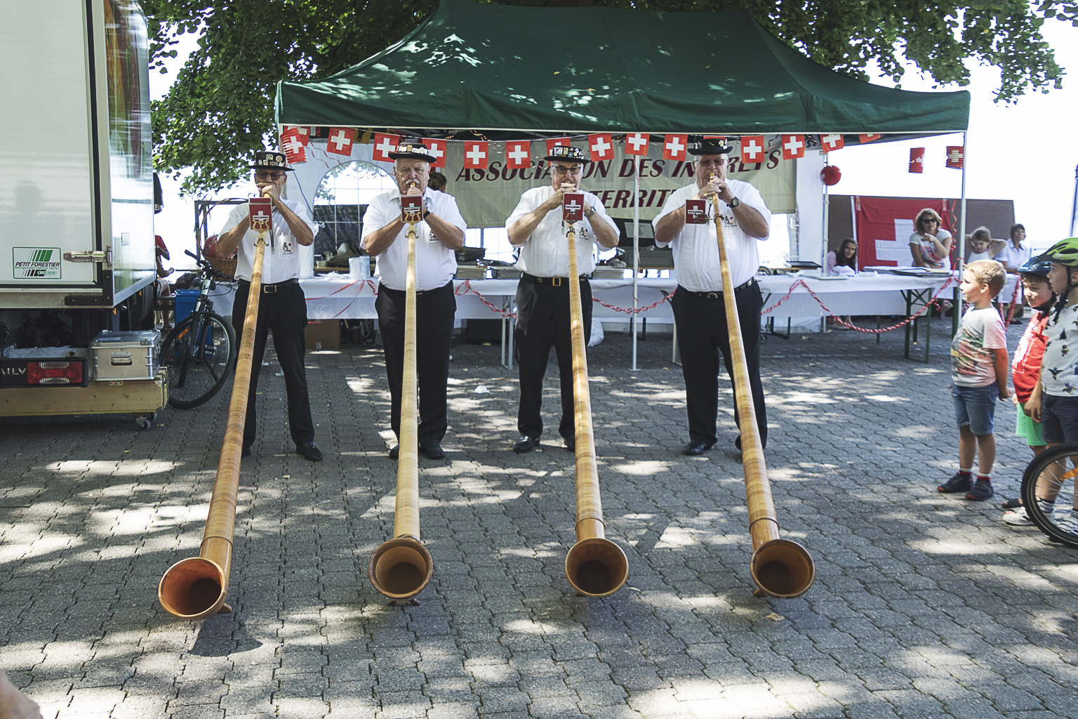 Le 1er août, Fête Nationale, organisée au port de Territet